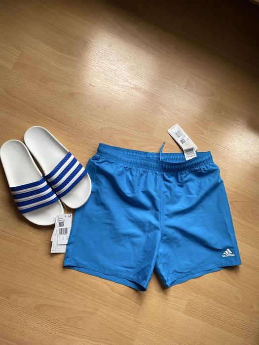 Adidas Costum de baie  marime 164 15-16 anisi slapi marime 40  set