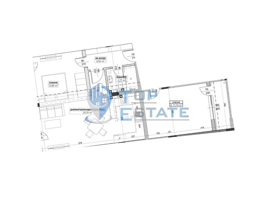 Продава се Тристаен апартамент в Велико Търново, Бузлуджа - 115 кв.м за 1305 €/кв.м - Снимка #7