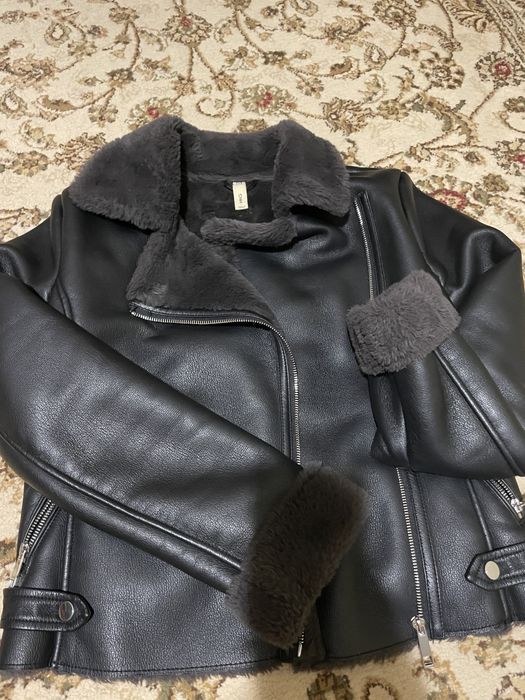 Дубленка Mango, бу , теплая, на весну - осень