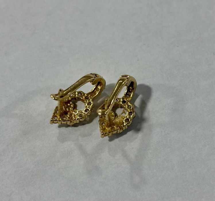 Златни обеци 1.35 грама 14 карата