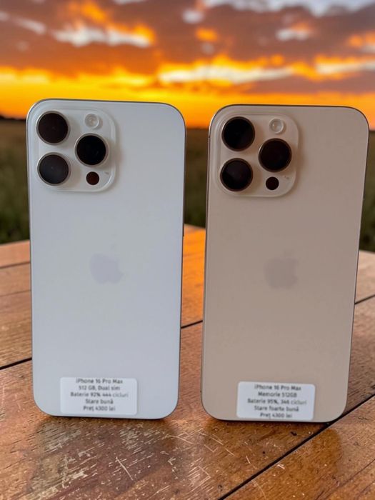 iPhone 16 Pro Max 512GB Pret 4300 lei