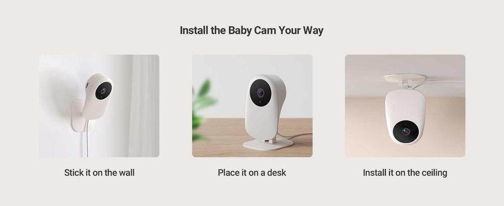 nooie Бебефон камера с аудио и специализирано безплатно приложение