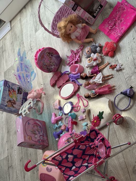 Игрушки пакетом для девочки крылья куклы набор