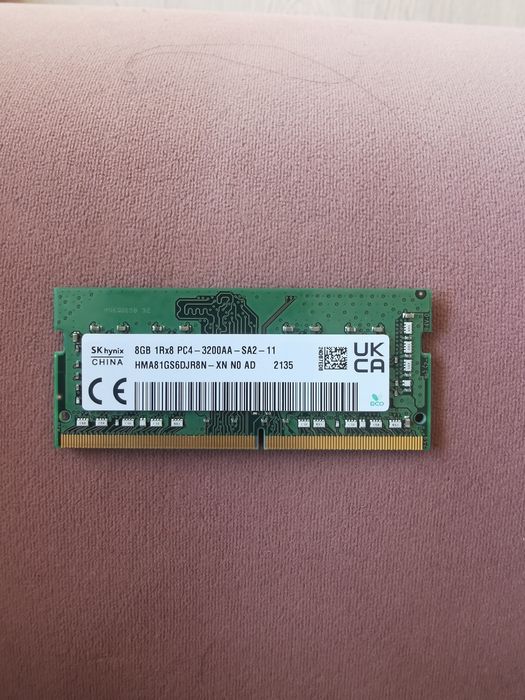 Ram 8Gb la 3200Mhz pentru laptop