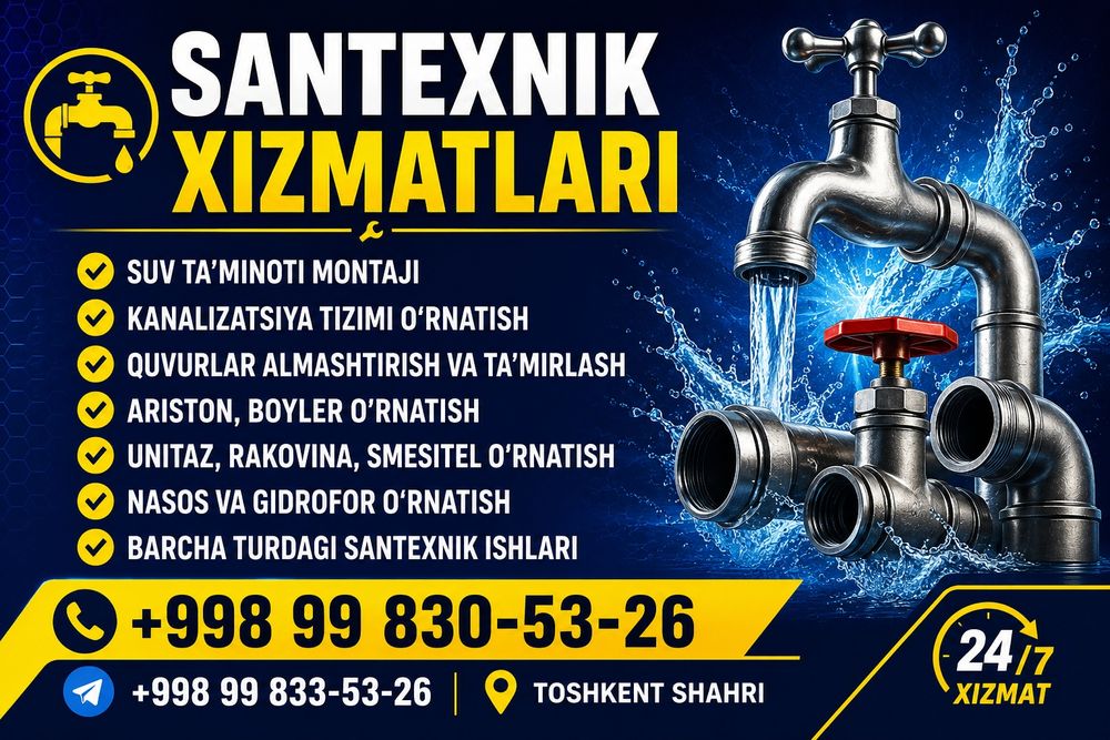 SANTEXNIK xizmati 24/7