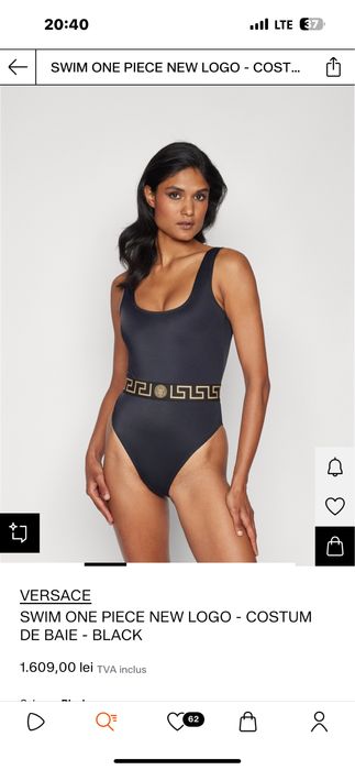 costum de baie versace original intreg S