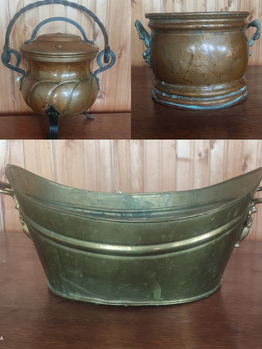 Кашпa меден бронзов месингов съд