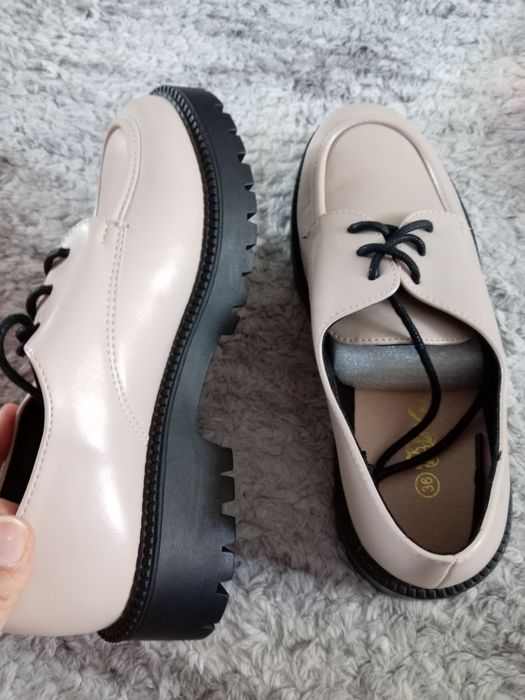 Лоферы на грубой подошве