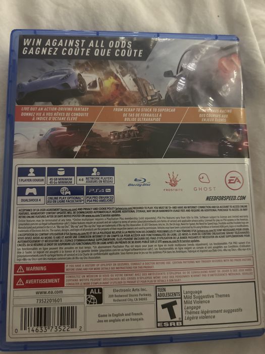 Продам диск пс4 Need for Speed Payback