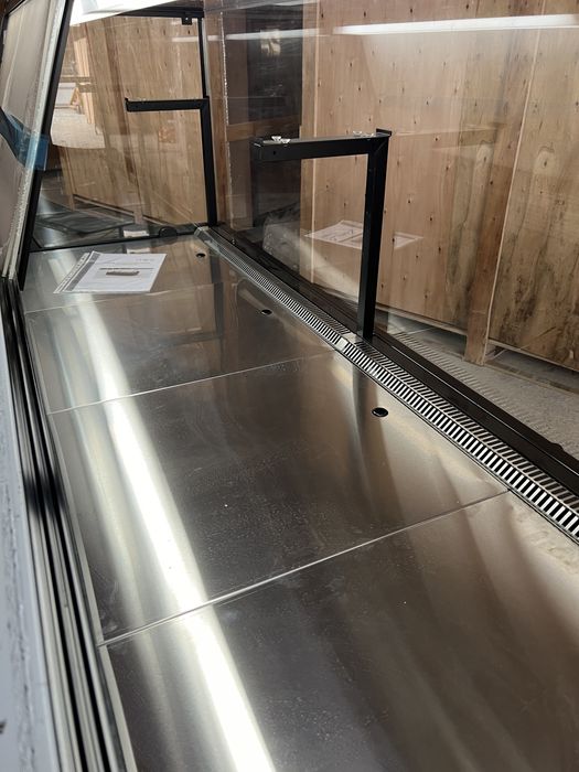Vitrina frigorifica orizontala MODX250, 250cm, sticla fixa, inox, LED
