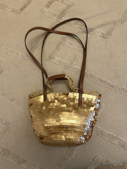 Geanta Zara paiete aurii