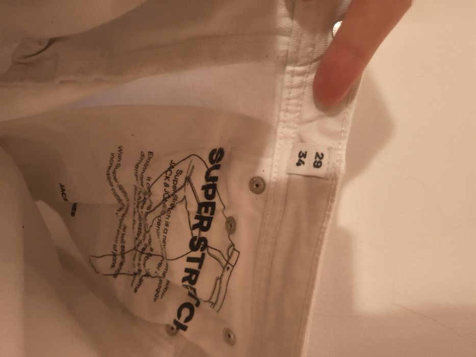 Jeans Blugi Alb Jack & Jones Unisex