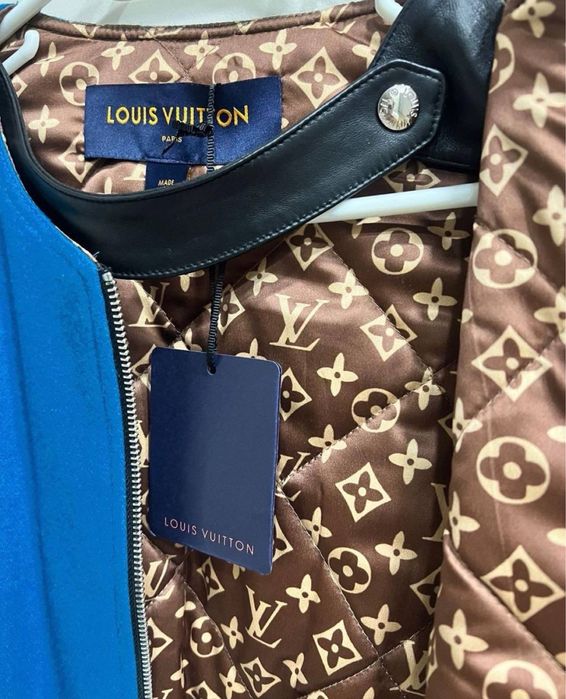 Дамско яке Louis Vuitton,100% естествена кожа и вълна