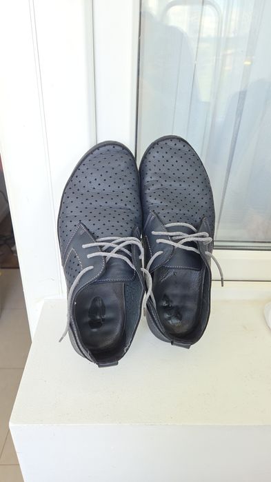 Pantofi barbati casual  din piele perforata