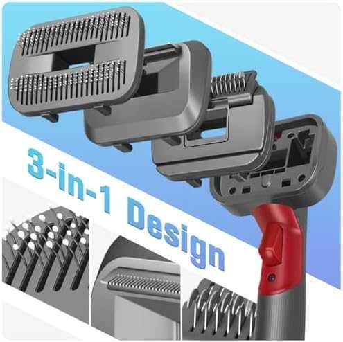 3в1 четка за куче Dyson V7-V15 с вакуум функция
