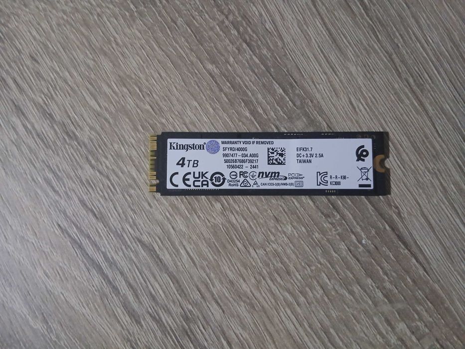 SSD Kingston FURY Renegade 4TB (viata 99% ; garantie 2029)