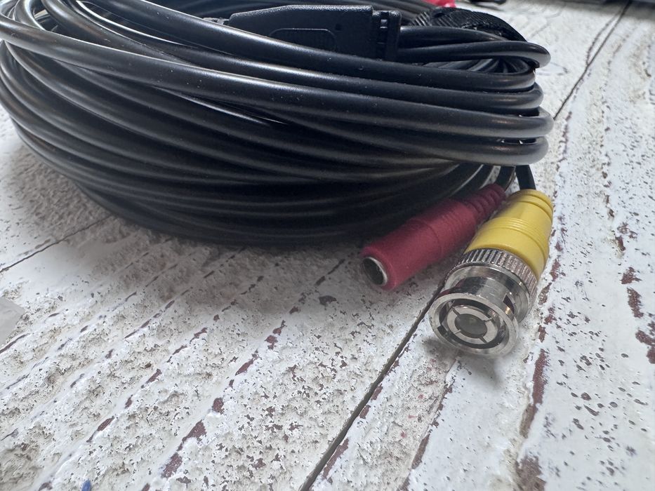 Cablu video coaxial cu alimentare, 15 m