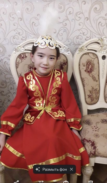 Платье казахское 9-10лет