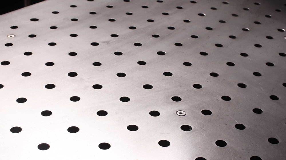 Masă de sudură modulară 125x123 cm blat 10mm