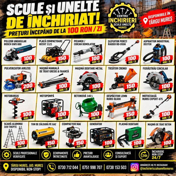 Centru Inchirieri Scule/Unelte Tg Mures