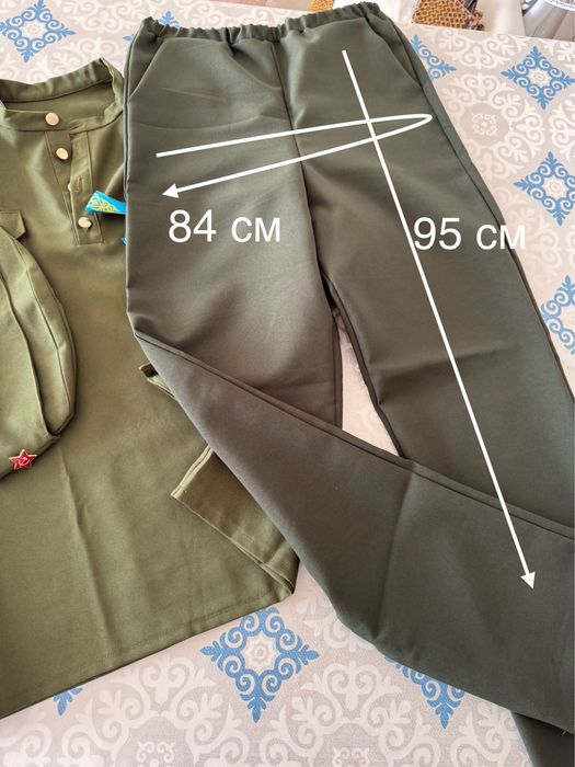 Гимнастерка (брюки, рубашка, пилотка, лента)