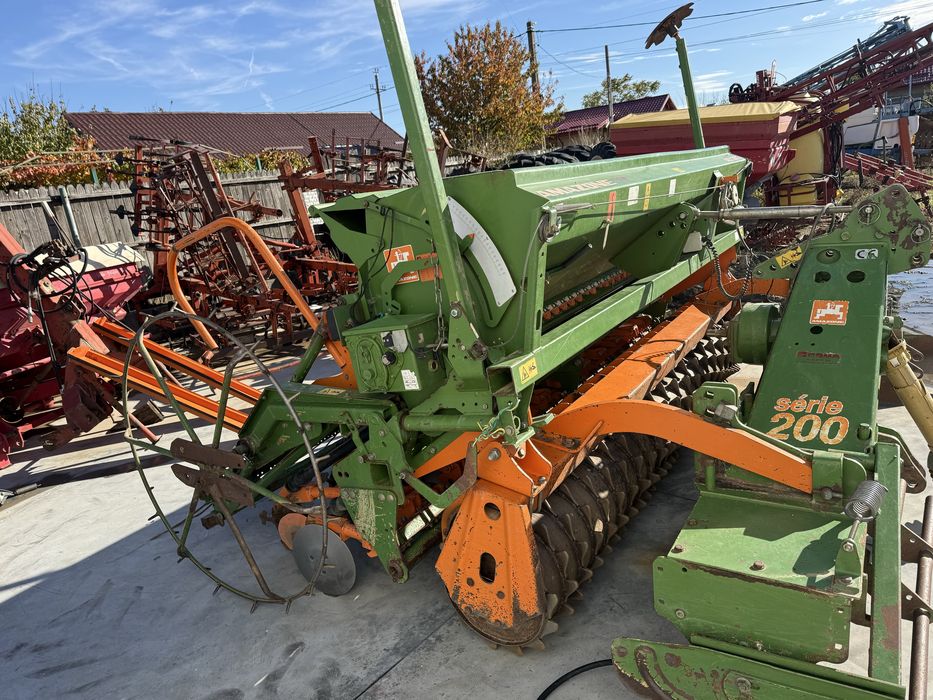 Cuplu 4m freza rotativa + Semanatoare discuri Amazone  3m