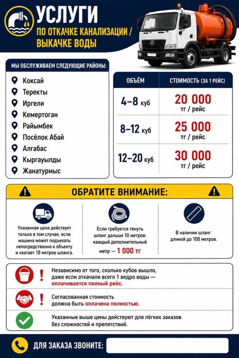 Откачка септика 20-куб круглосуточно 24/7