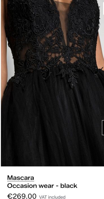 Черна бална рокля Mascara