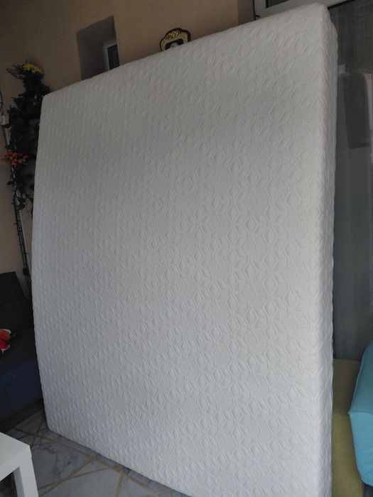 Saltea de pat SleepLine BioGreen Memory, 160x200x20cm,ioni argint