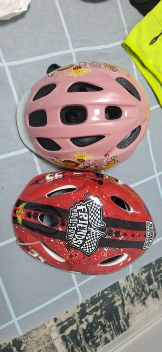 Casca bicicleta fata si baiat