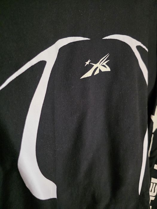 Hellstar черен hoodie — L / oversized