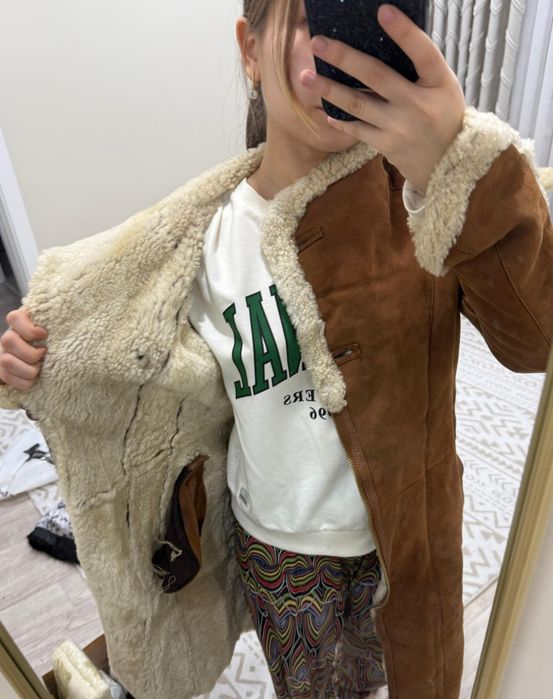 Зимняя Дубленка б/у.