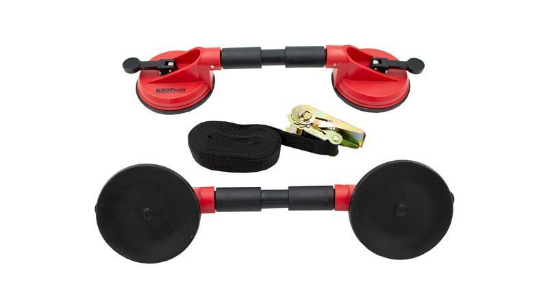 Комплект вендузи за демонтиране на предно стъкло + анкерна лента kroft