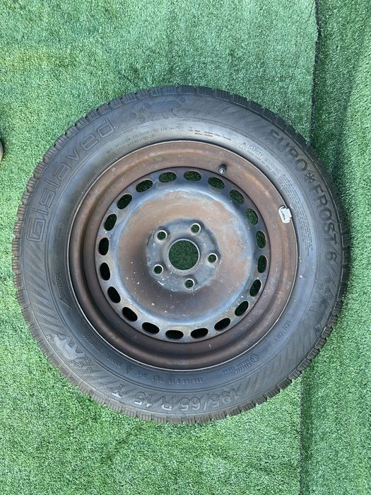 Roata rezerva normala Originala Oe Vw Seat Skoda R15 5x112 6JX15 H2 Et 37 Anvelopa 195 65 R 15 Cod produs Oe 3B0601027D Gc 57,1