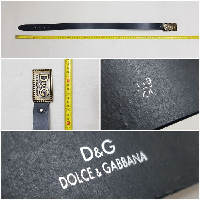 Curea D&G reglabilă centura Dolce Gabbana piele naturală neagră, alamă