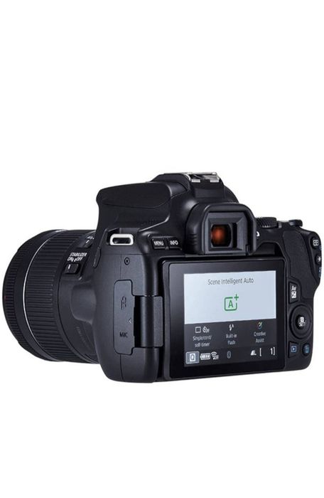 Фотоапарат DSLR Canon EOS 250D, 24.1 MP, Wi-Fi, 4K, Черен + Обектив EF