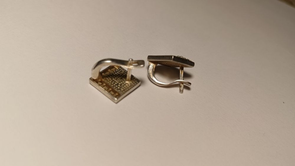 Серьги серебро 925 с фианитом