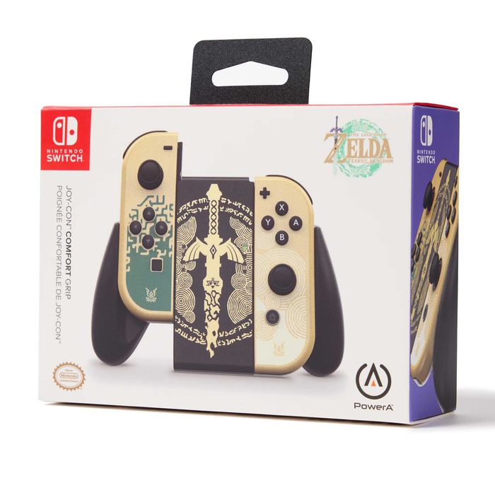 Suport controller Nintendo Switch Joy-Con POWERA Comfort Grip Zelda