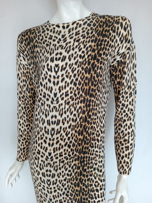 Rochie midi leopard asos noua