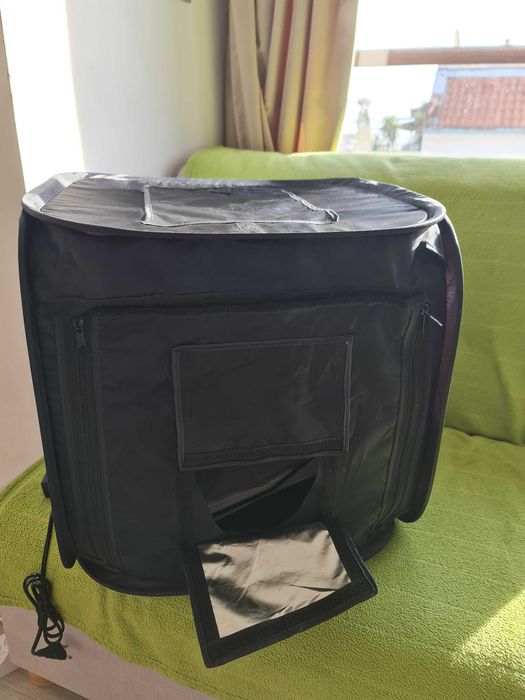 Сгъваема кутия за продуктова фотография, лайтбокс, 45х45х45 см, димер