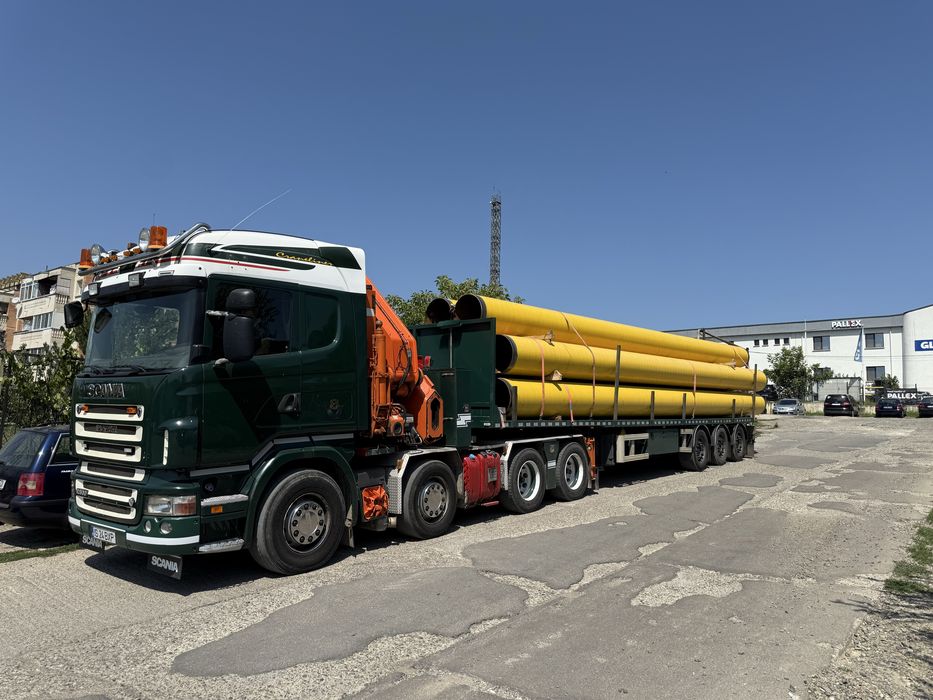 Transport Camion Cu Macara