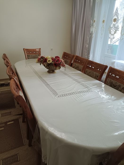 Стол обеденный +10 стульев