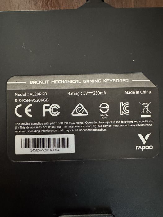 Kompyuter uchun gaming klaviatura ideal holatda