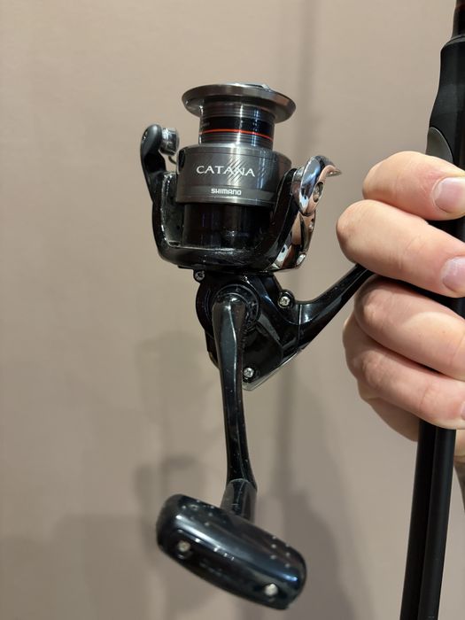 Въдица Filstar red shadow 3-5gr с макара Shimano Catana c3000