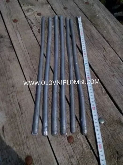 Олово чисто за леене на куршум,Оловни пръти, меко олово на пръчки.