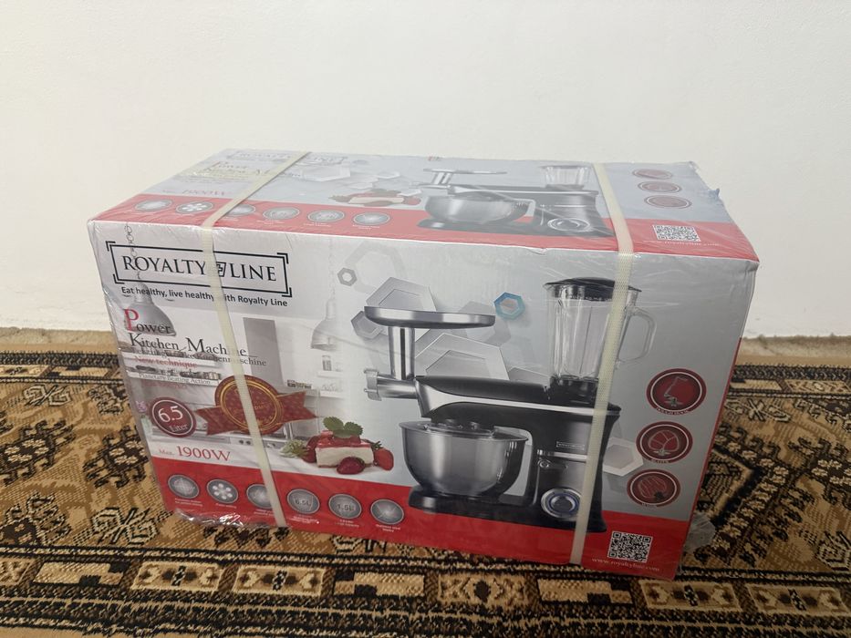 Robot de bucătărie Royalty Line 1900W, 6.5L, 3 în 1 – NOU