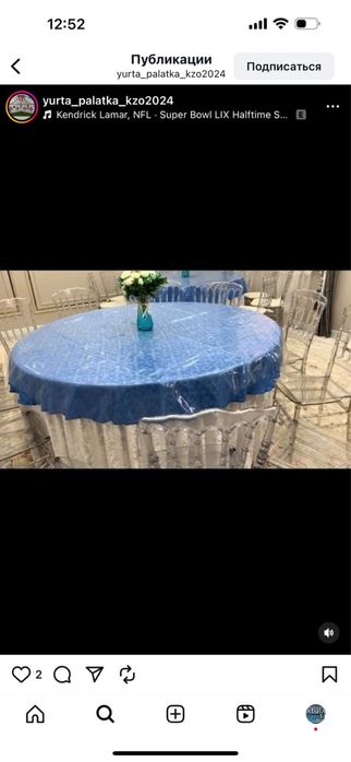 АРЕНДА стол+стулья, посуда