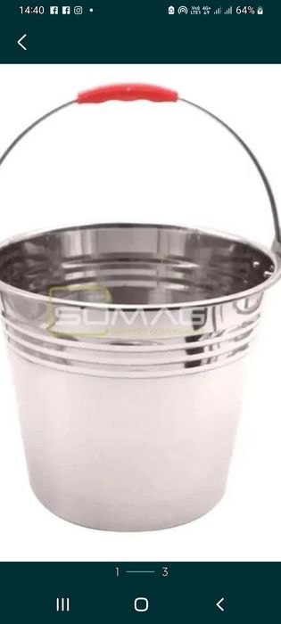 Galeata Inox 10L cu maner Pt Dama sau barbat