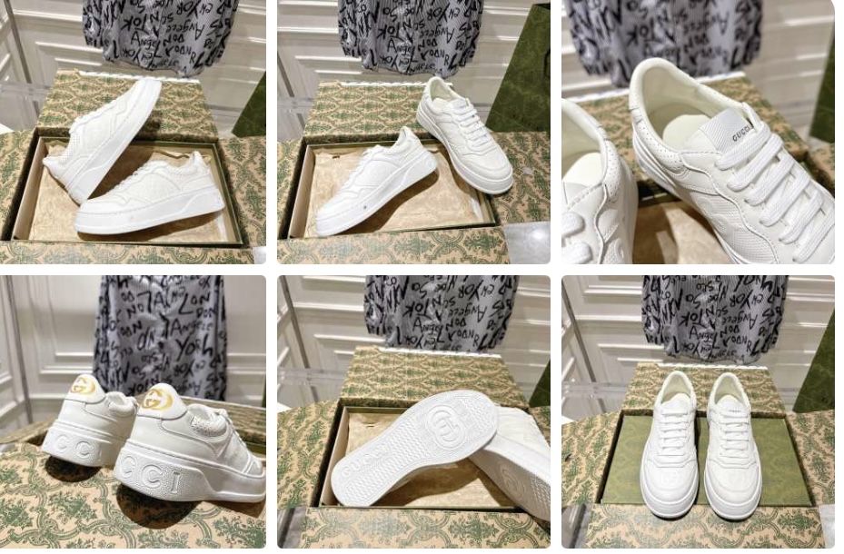 Кеды Gucci белые