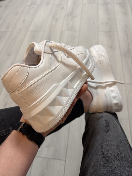 Adidasi Barbati VLTN One Stud Full Alb!